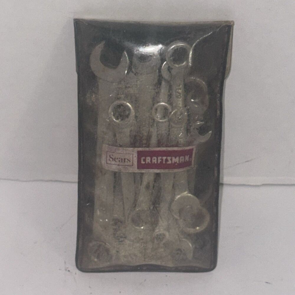 Vintage Craftsman USA Ignition Wrench Set 14 Pc Lot Pouch 9-43441 SAE
